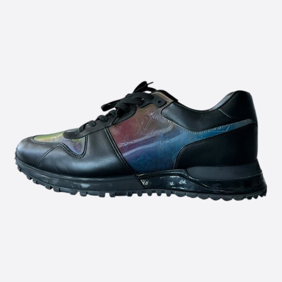 Louis Vuitton Black & Prism 2054 Monogram Iridescent Runaway Sneakers - Picture 3 of 8